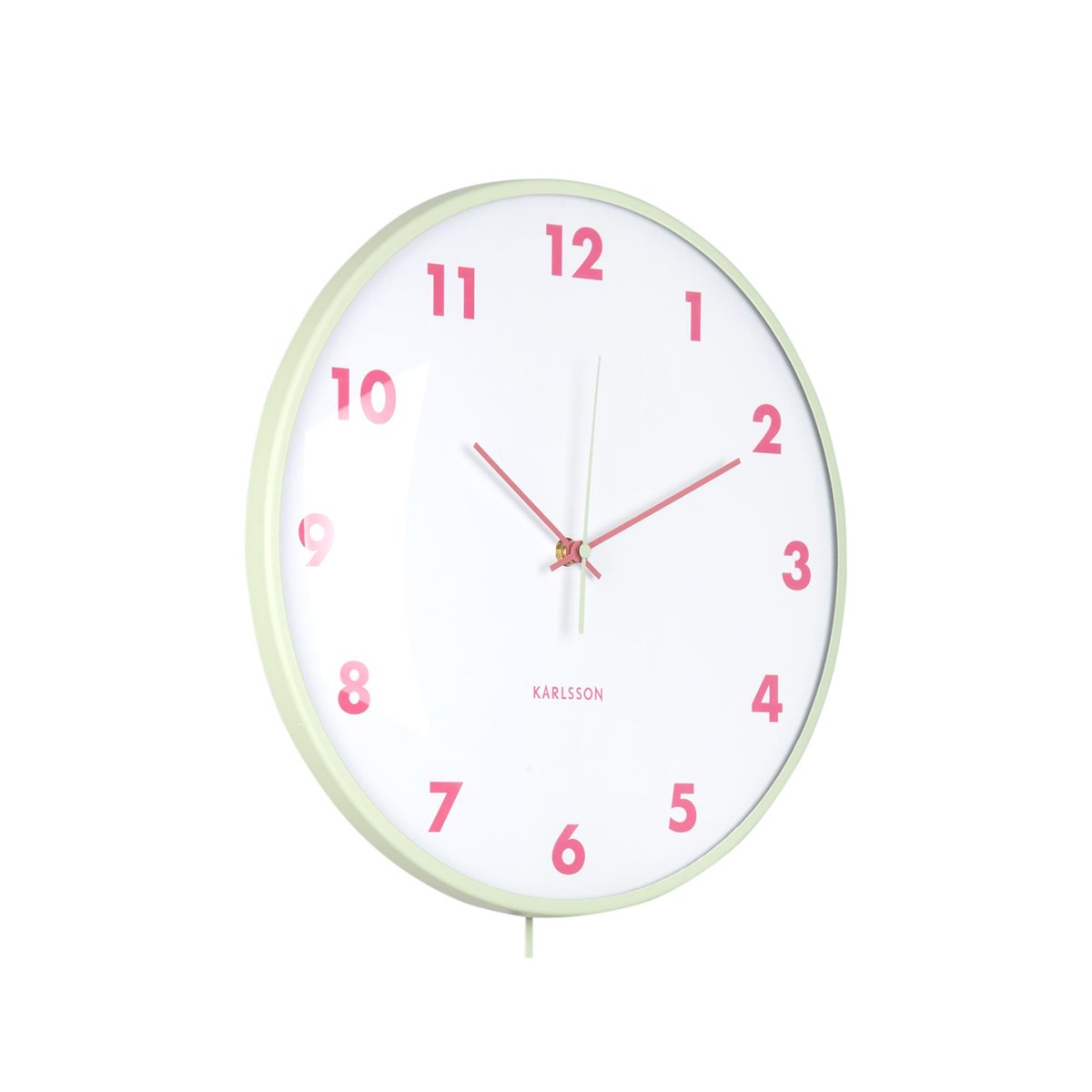 Horloge Murale Le fer CHEEKY DOME vert tendre, KARLSSON