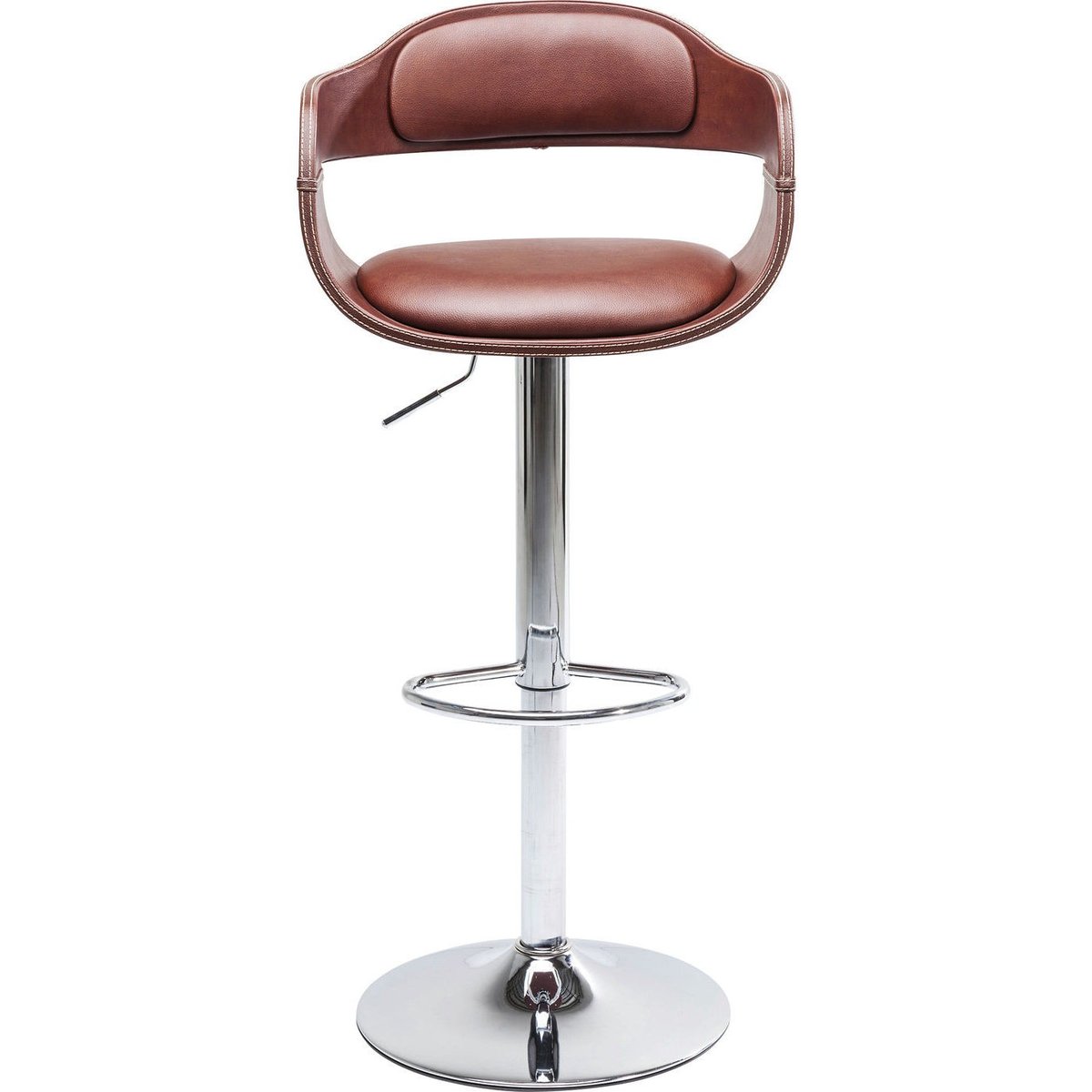 Tabouret de bar réglable en simili, MONACO nougat, KARE DESIGN