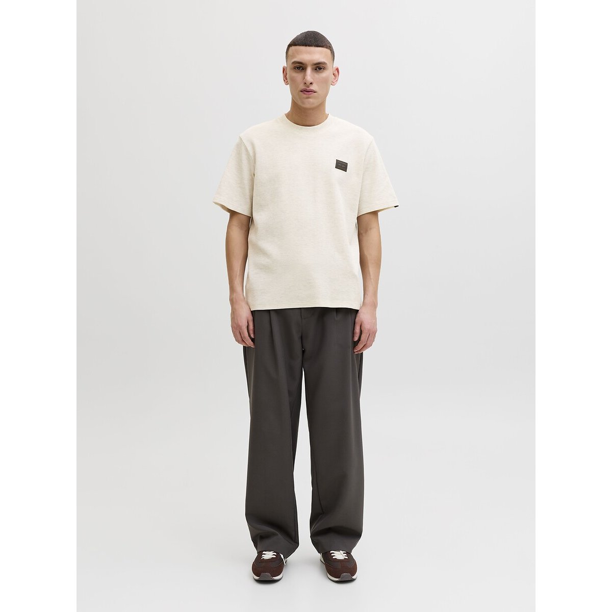 T-shirt manches courtes beige, JACK & JONES