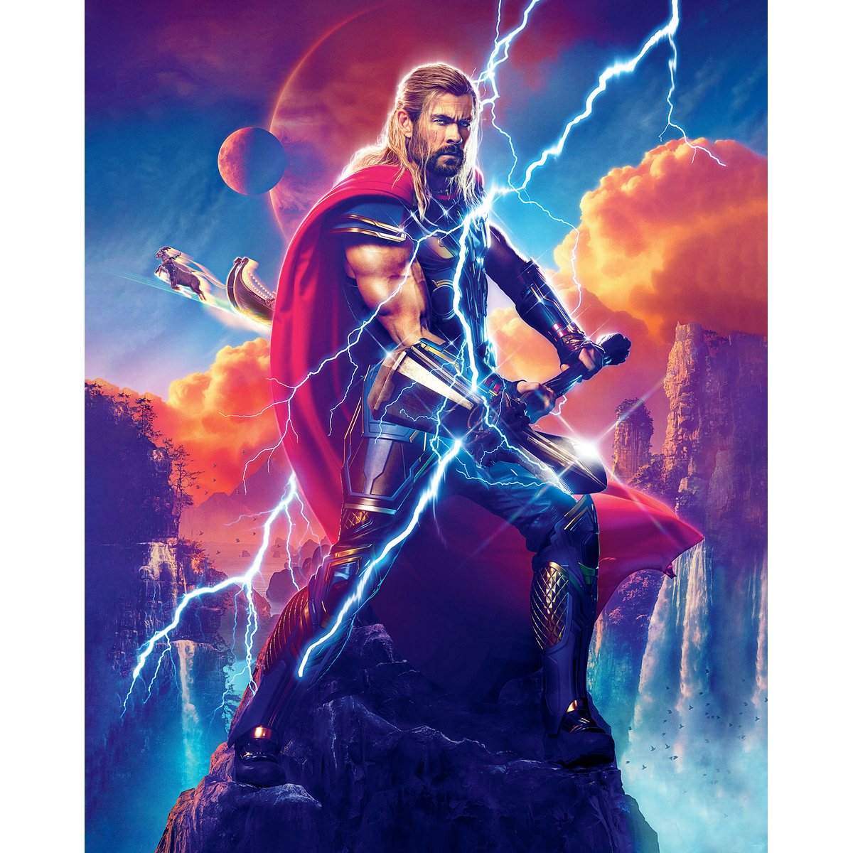 Papier peint Komar - Love and Thunder Adventure - 200 x 250 cm multicolore, HEXOA
