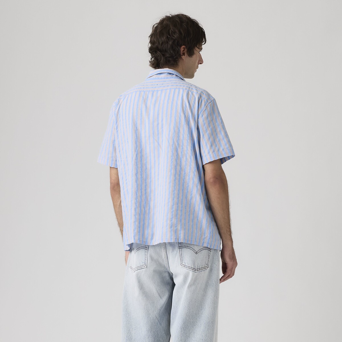 Camicia in seersucker blu, LEVI'S