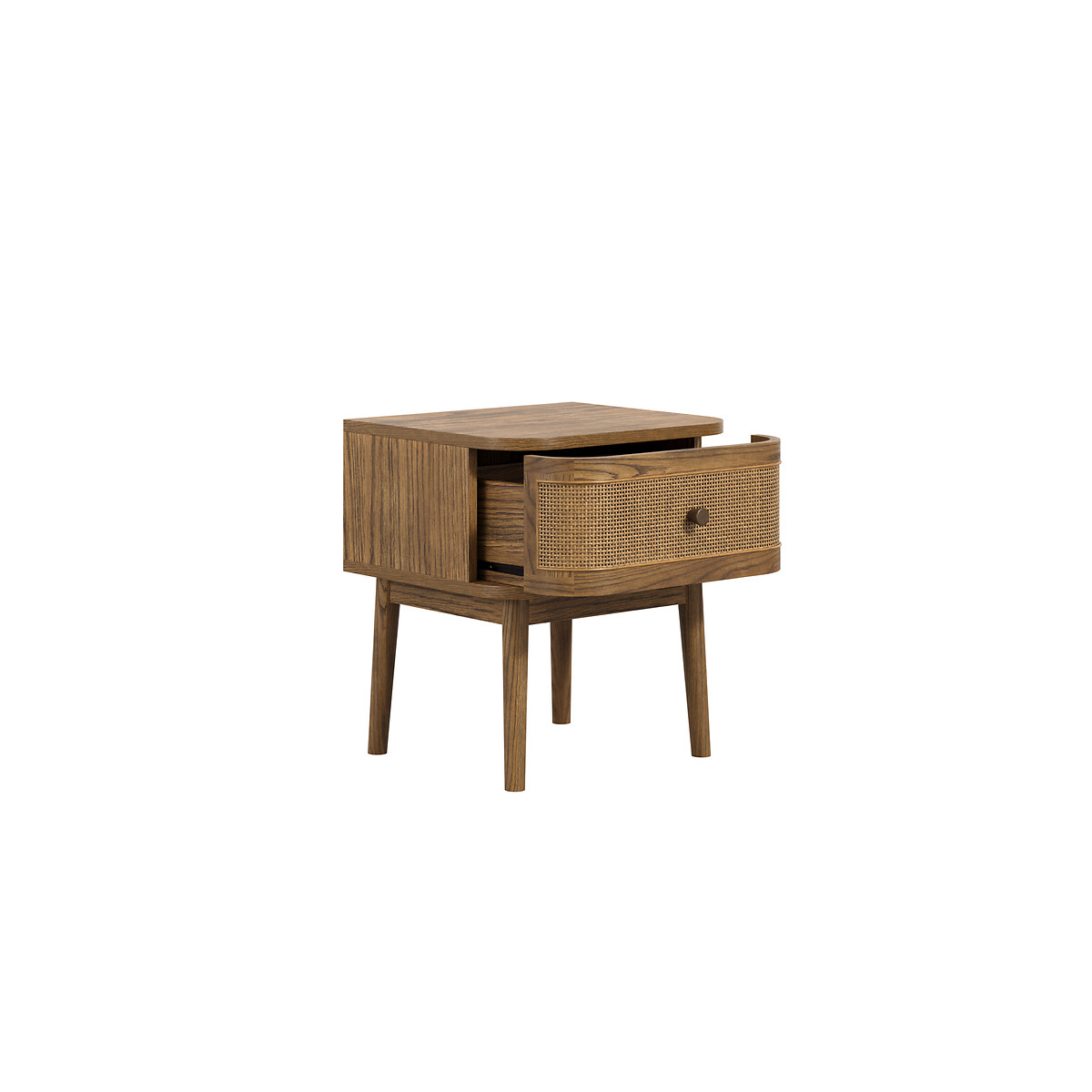 Myra Smoked Wood Bedside Cabinet smoked oak, SO'HOME