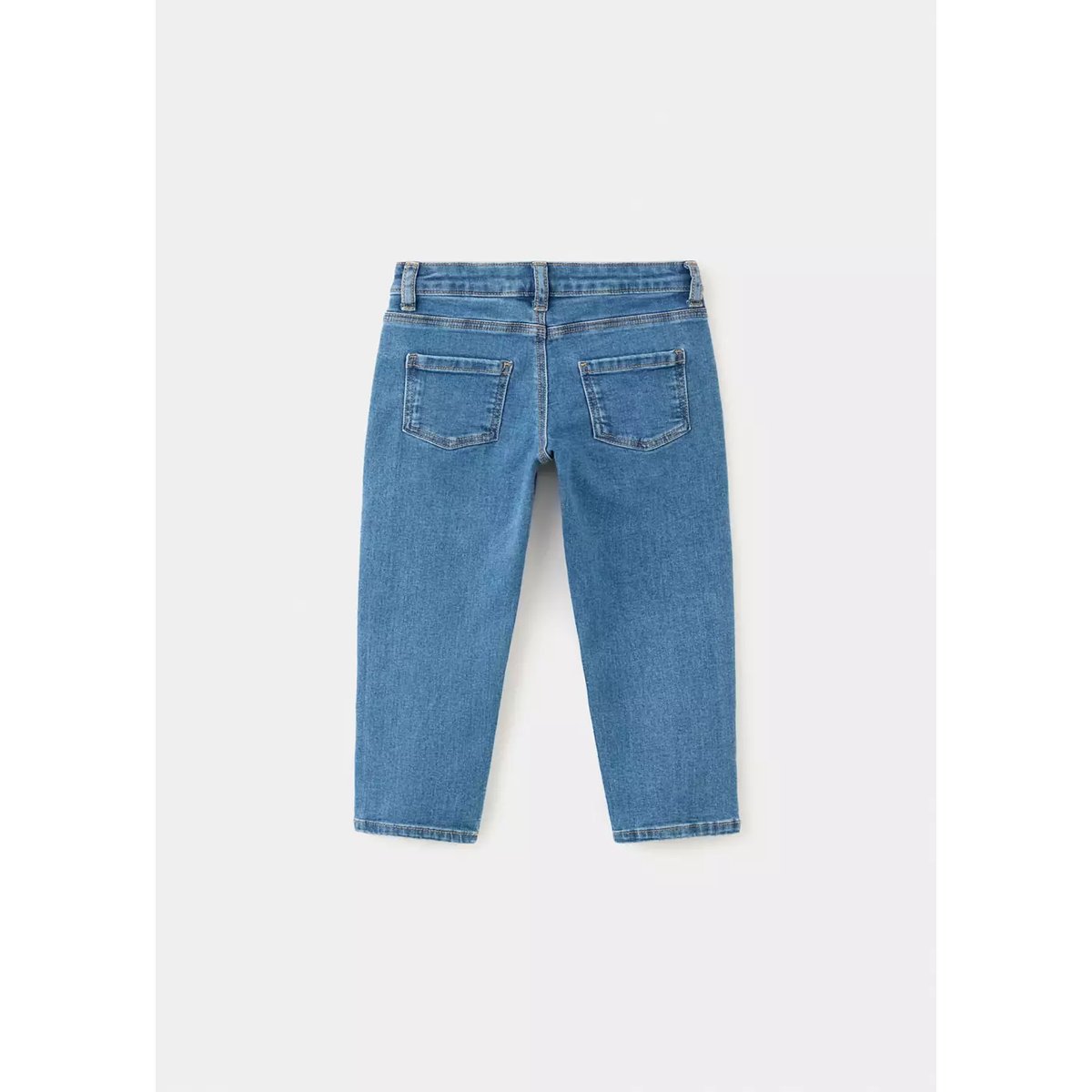 Jean droit coton bleu moyen, MANGO BABY