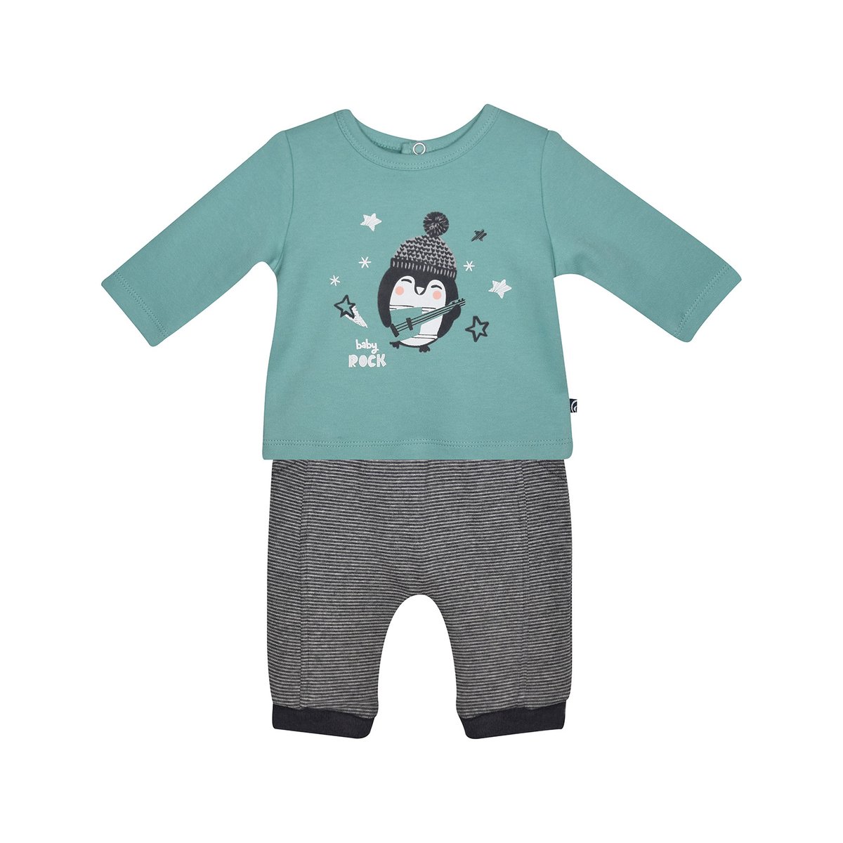 T shirt + pantalon naissance floyd blanc, SUCRE D'ORGE
