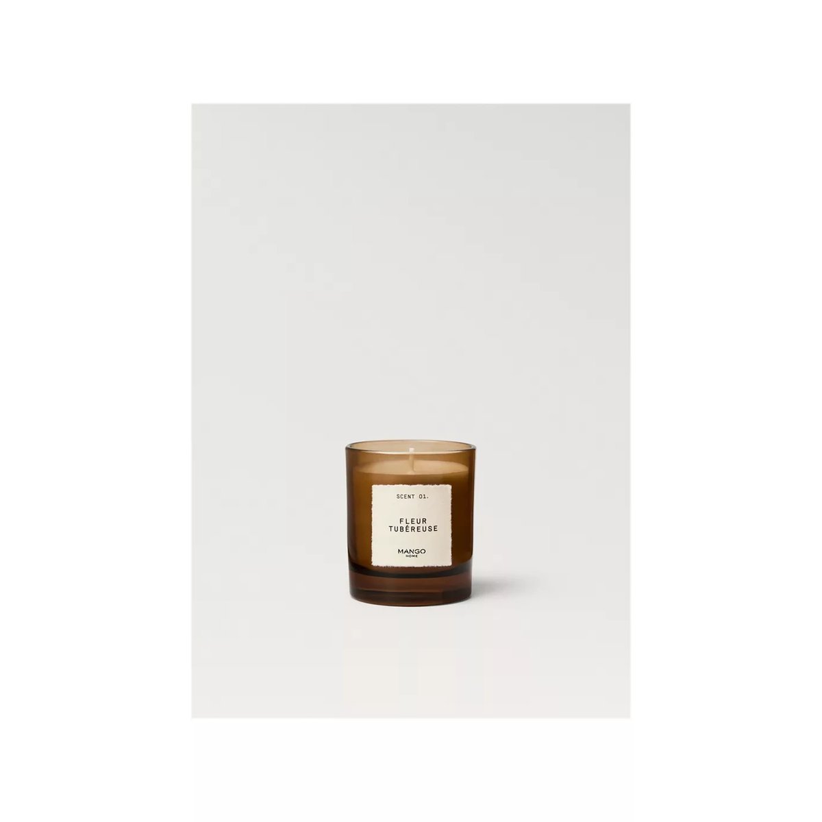 Bougie parfumée FLEUR TUBÉREUSE 200 g marron, MANGO HOME