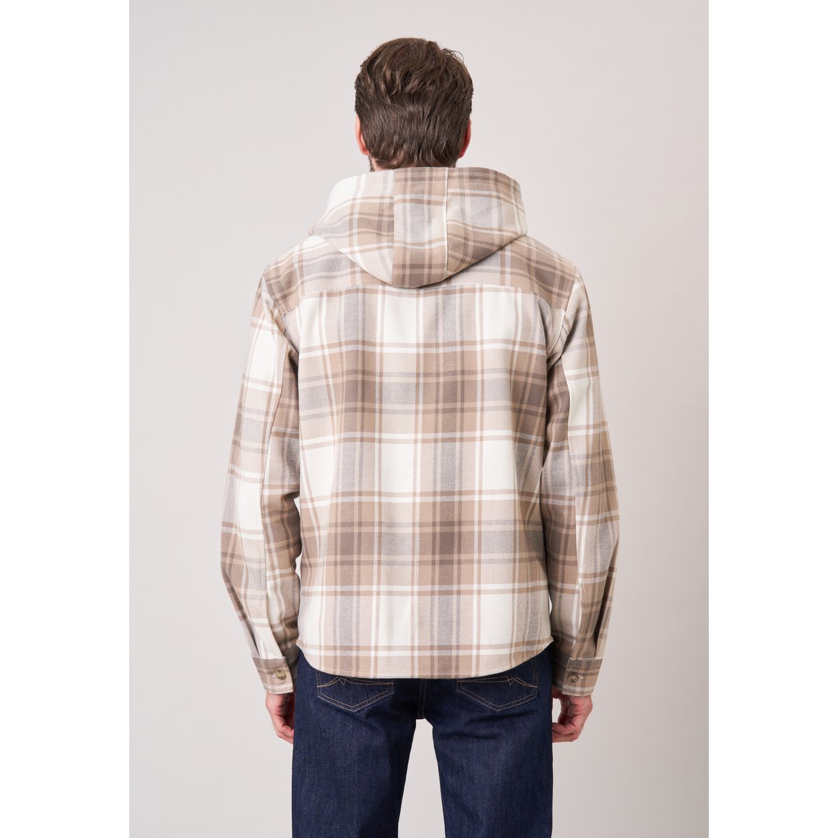 Chemise loose homme à carreaux PUEBLO dune, DEELUXE
