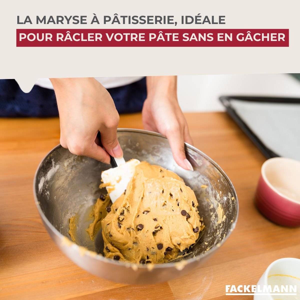 Maryse de pâtisserie et de cuisine beige,blanc, FACKELMANN