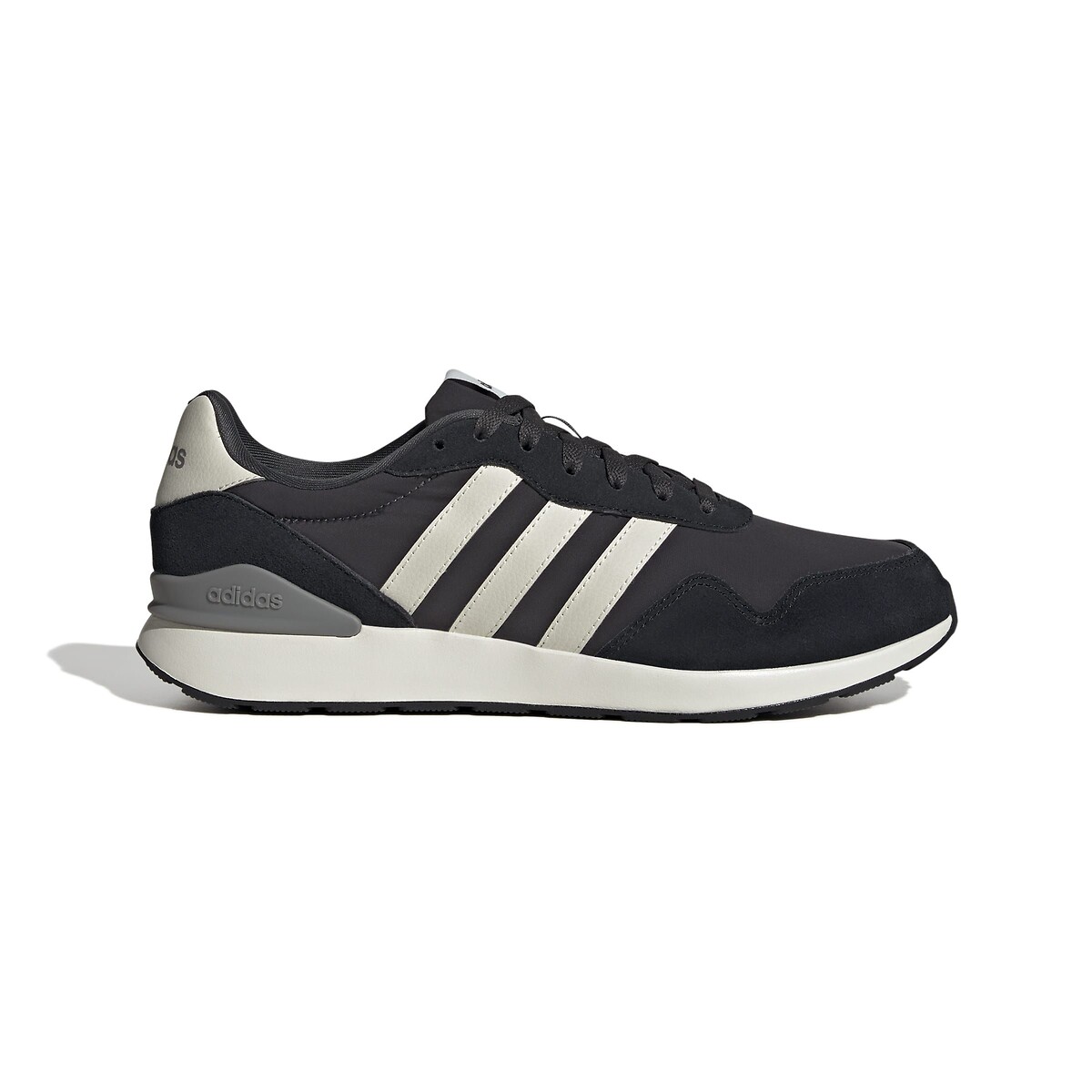 Sneaker aus Leder RUN 60s 4.0 schwarz/grau/weiss, ADIDAS SPORTSWEAR