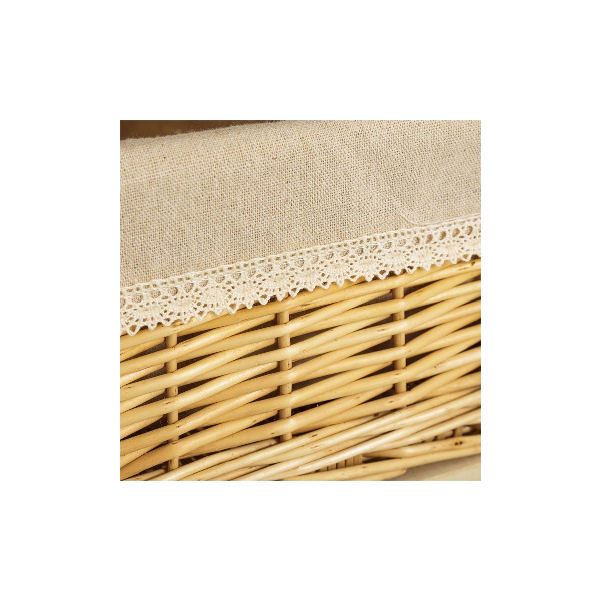 Table de Chevet en Bois 1 Tiroir + 3 Paniers Country - 40x29x73cm bois, WADIGA