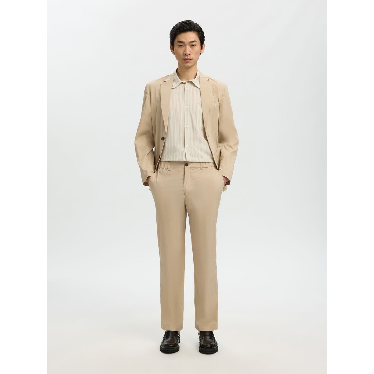 Blazer gris - white pepper1, SELECTED