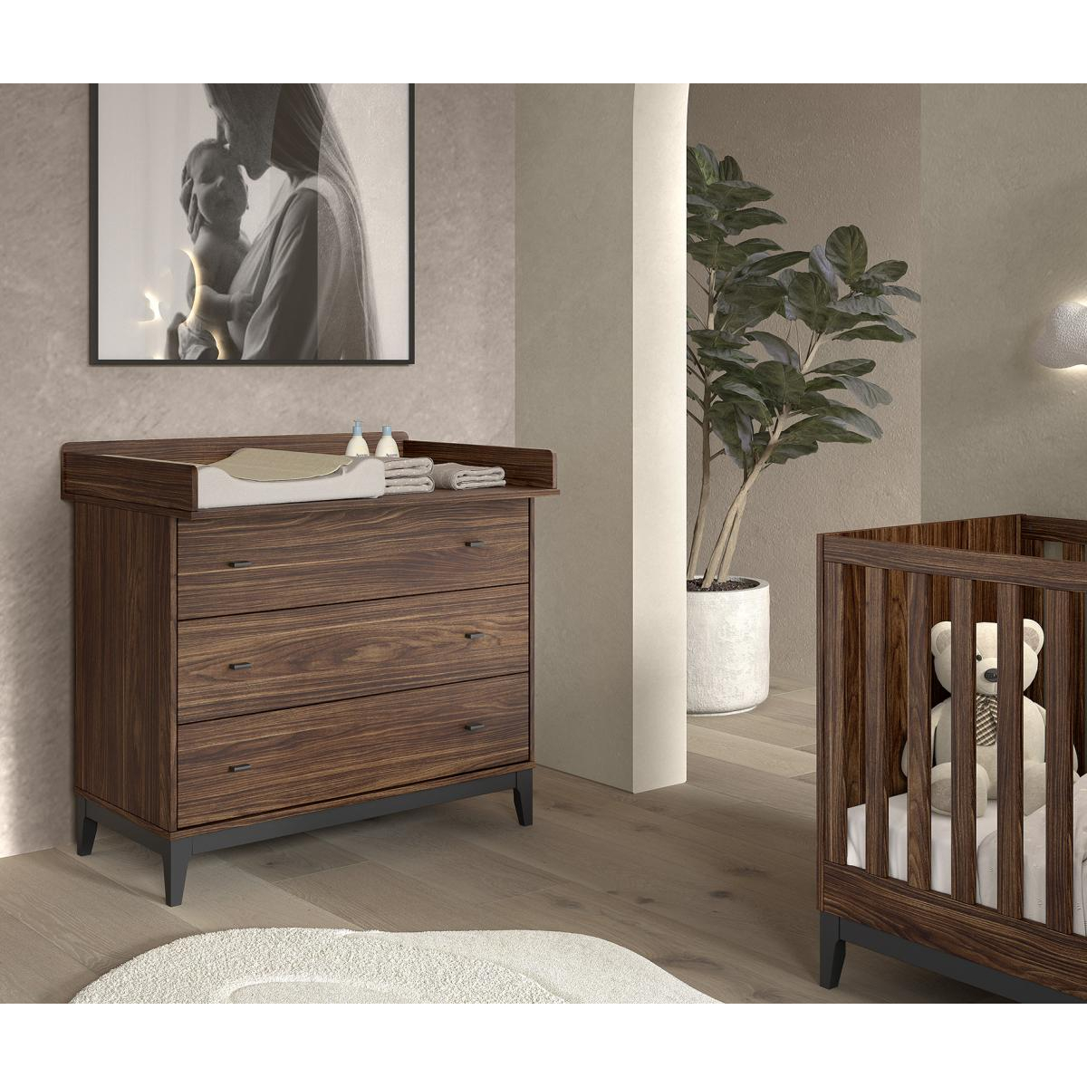 Ensemble Chambre ilyas commode + plan à langer non communiqué, VIPACK