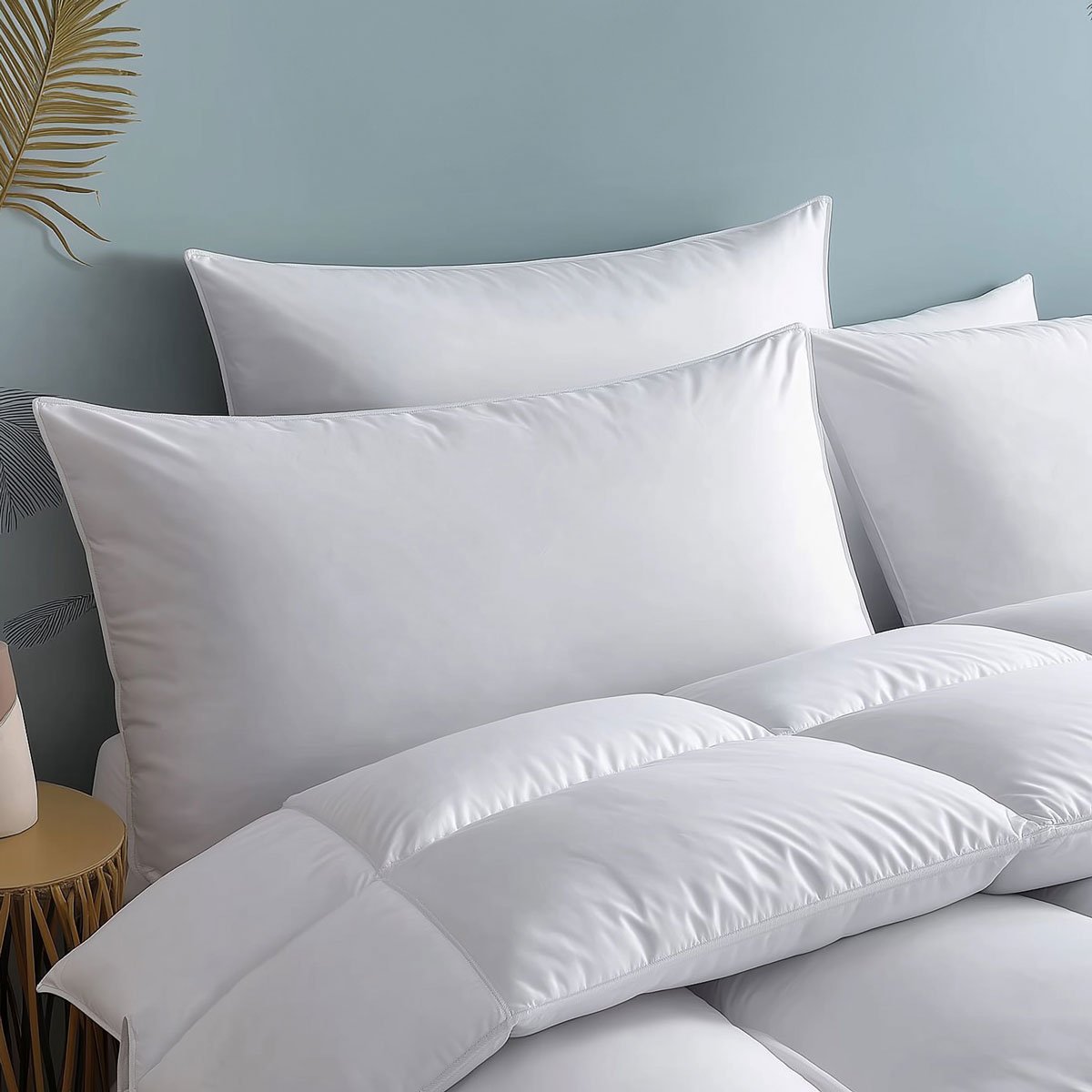 Oreiller FERME Sensation Duvet - Coton - Octave blanc, WAKE ME GREEN