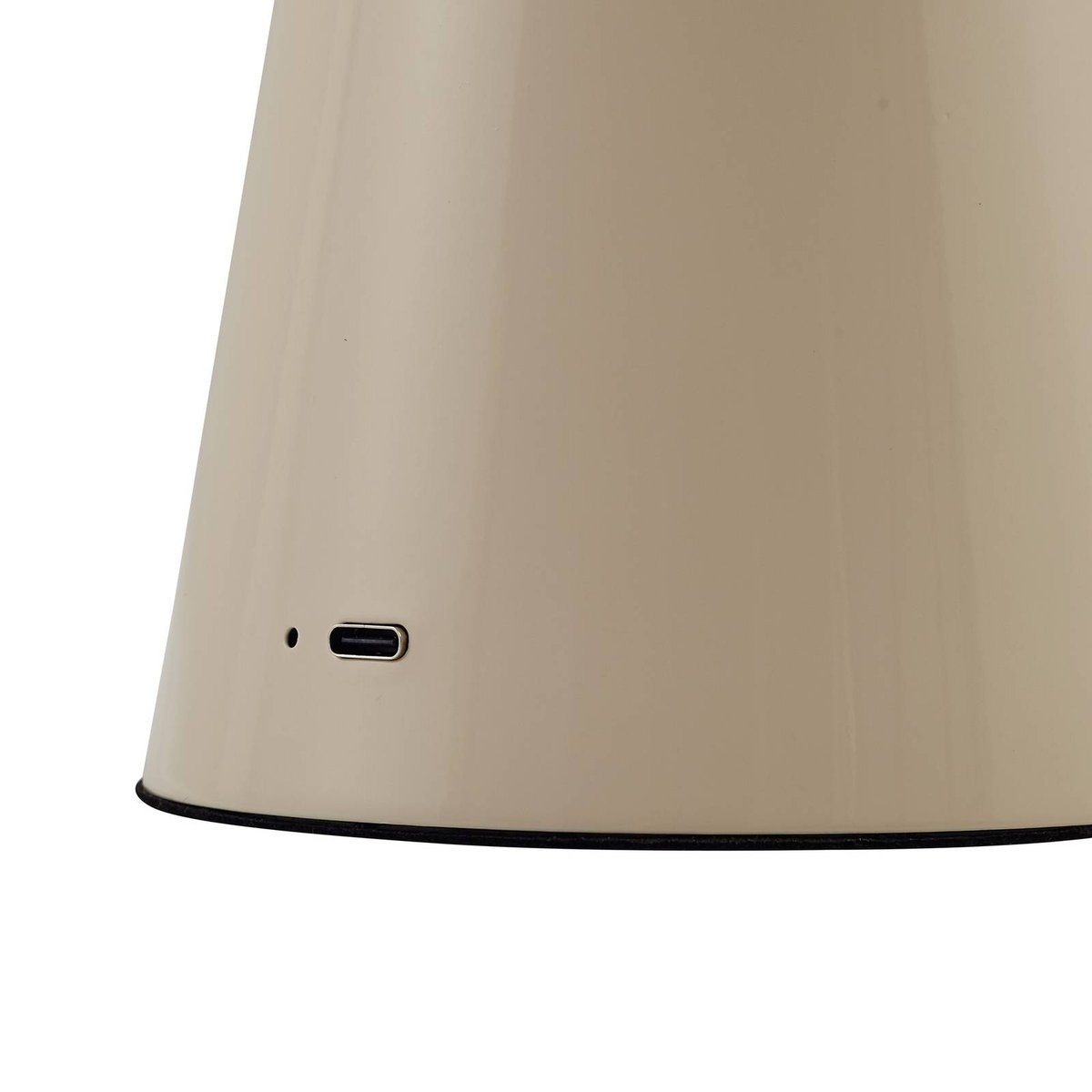 Lampe à poser en métal moderneLED, Nevijo beige, LINDBY