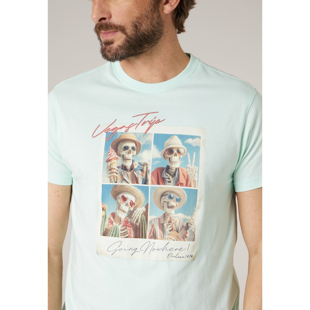 T-shirt homme en coton MANITO apple, DEELUXE