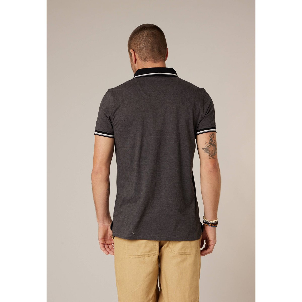 Polo homme en 100% coton DREX black, DEELUXE