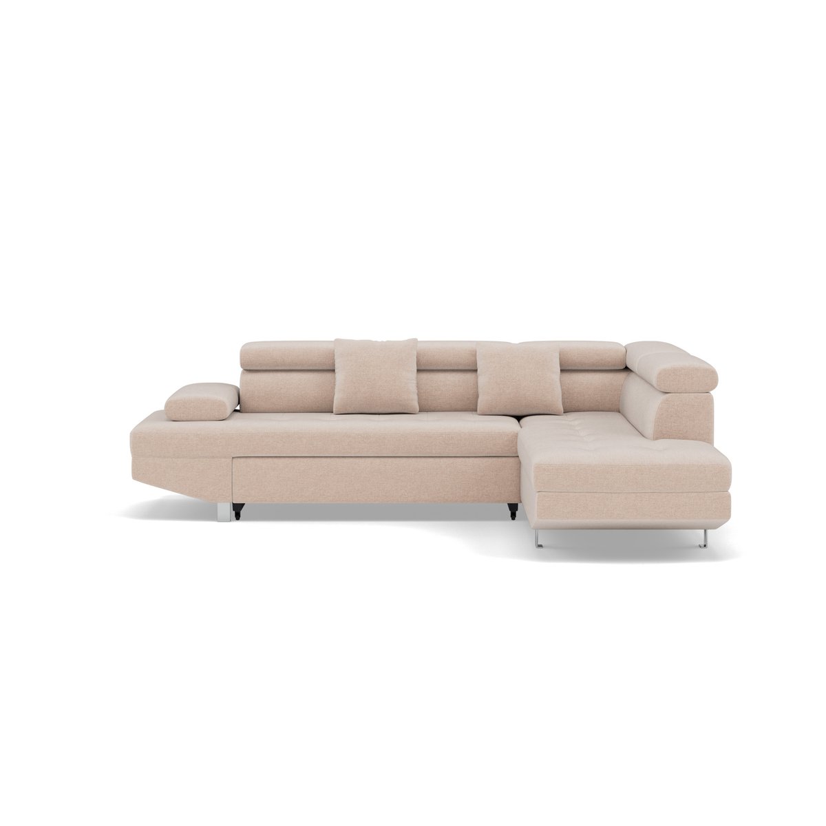 Canapé d'Angle Convertible 5 places - MARGAUX beige, BEST MOBILIER