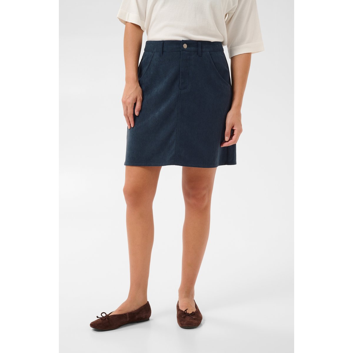 Jupe casual bleu midnight marine cc, KAFFE