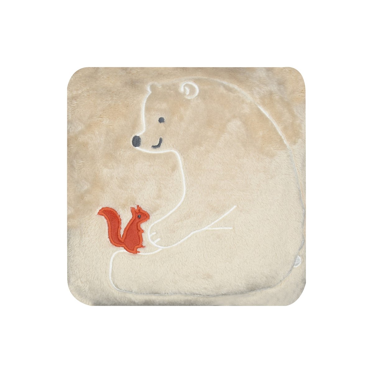 Couverture coussin jafar beige, SUCRE D'ORGE