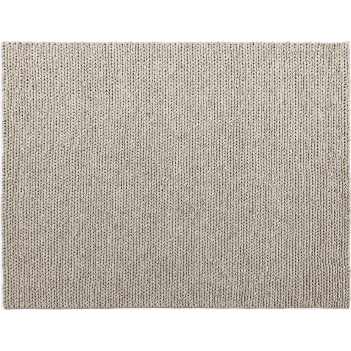 Tapis en laine tricotée gris, RECOLLECTION