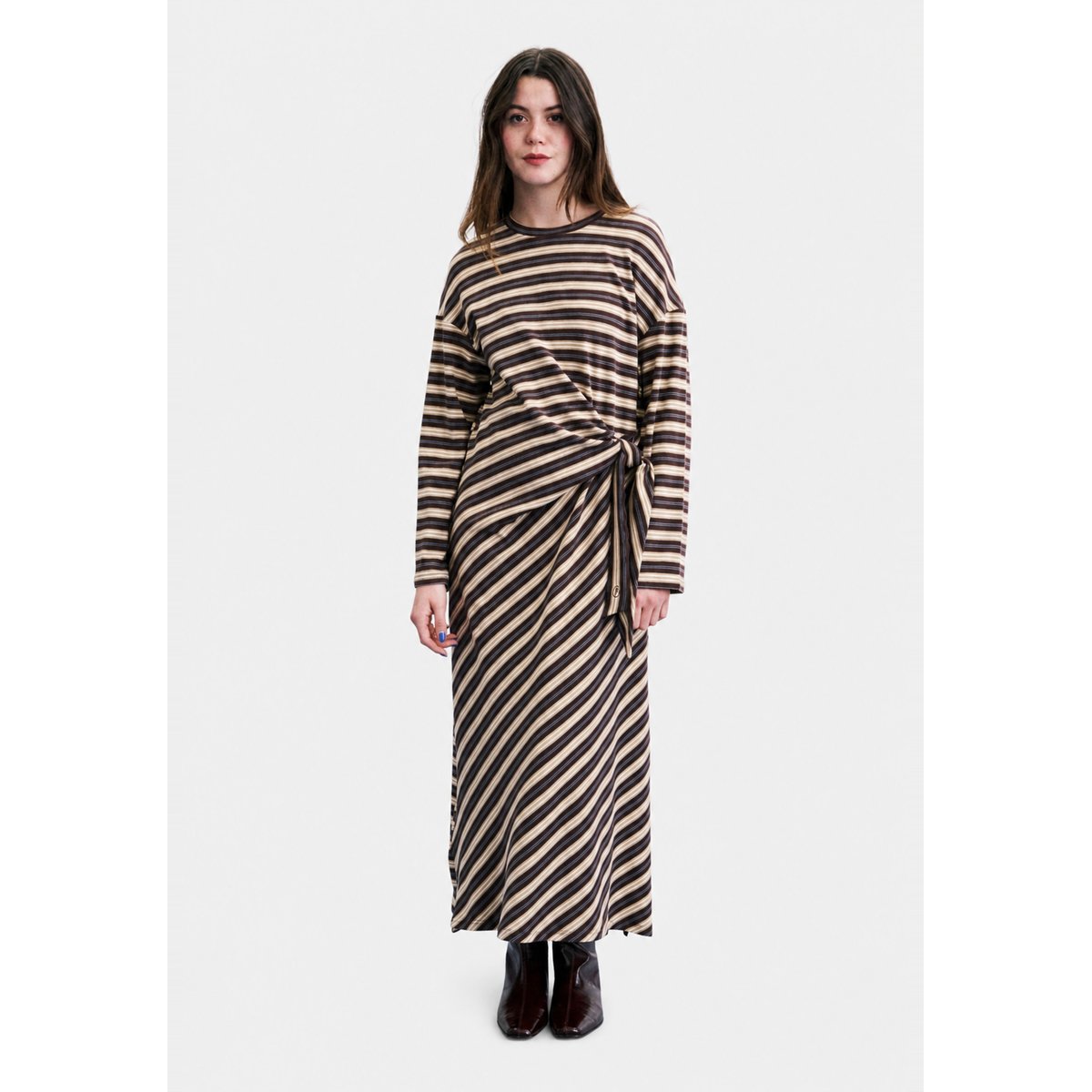 Robe Mio longue MIO marron glace, FRNCH