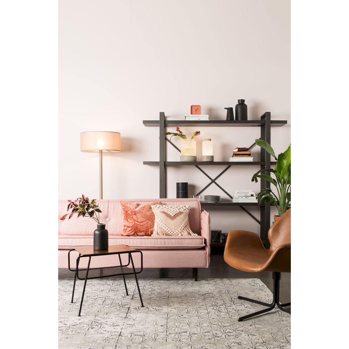 Lampe design en béton, REINA gris, ZUIVER