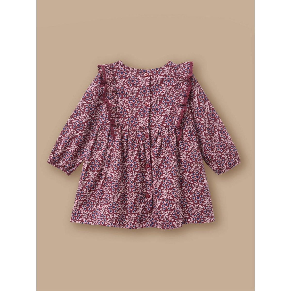 Robe imprimée volantée imprimé ophelia, CYRILLUS