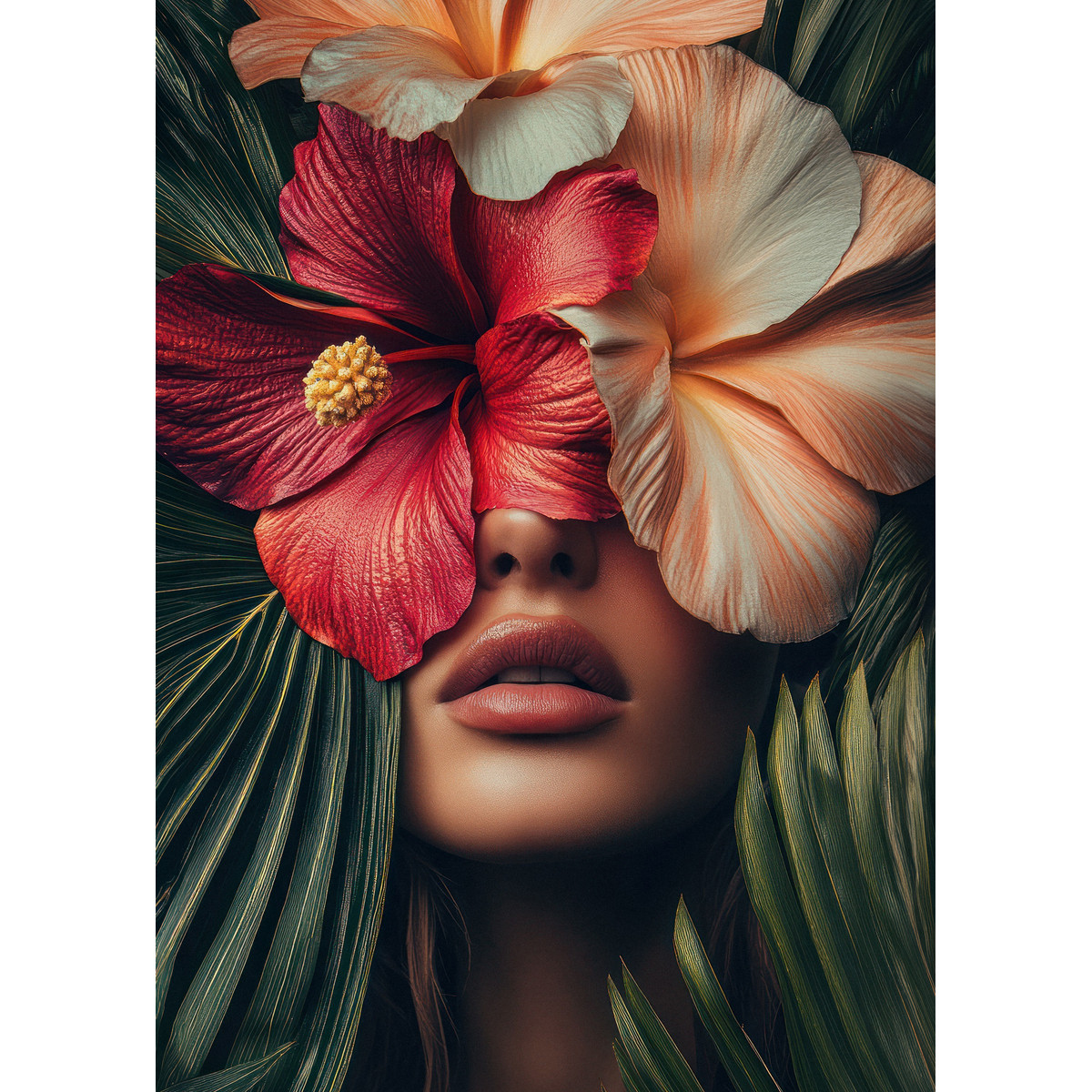 Tableau Sur Verre Synthétique Portrait Vision Florale FLEUR tableau en verre synthétique, CEANOTHE