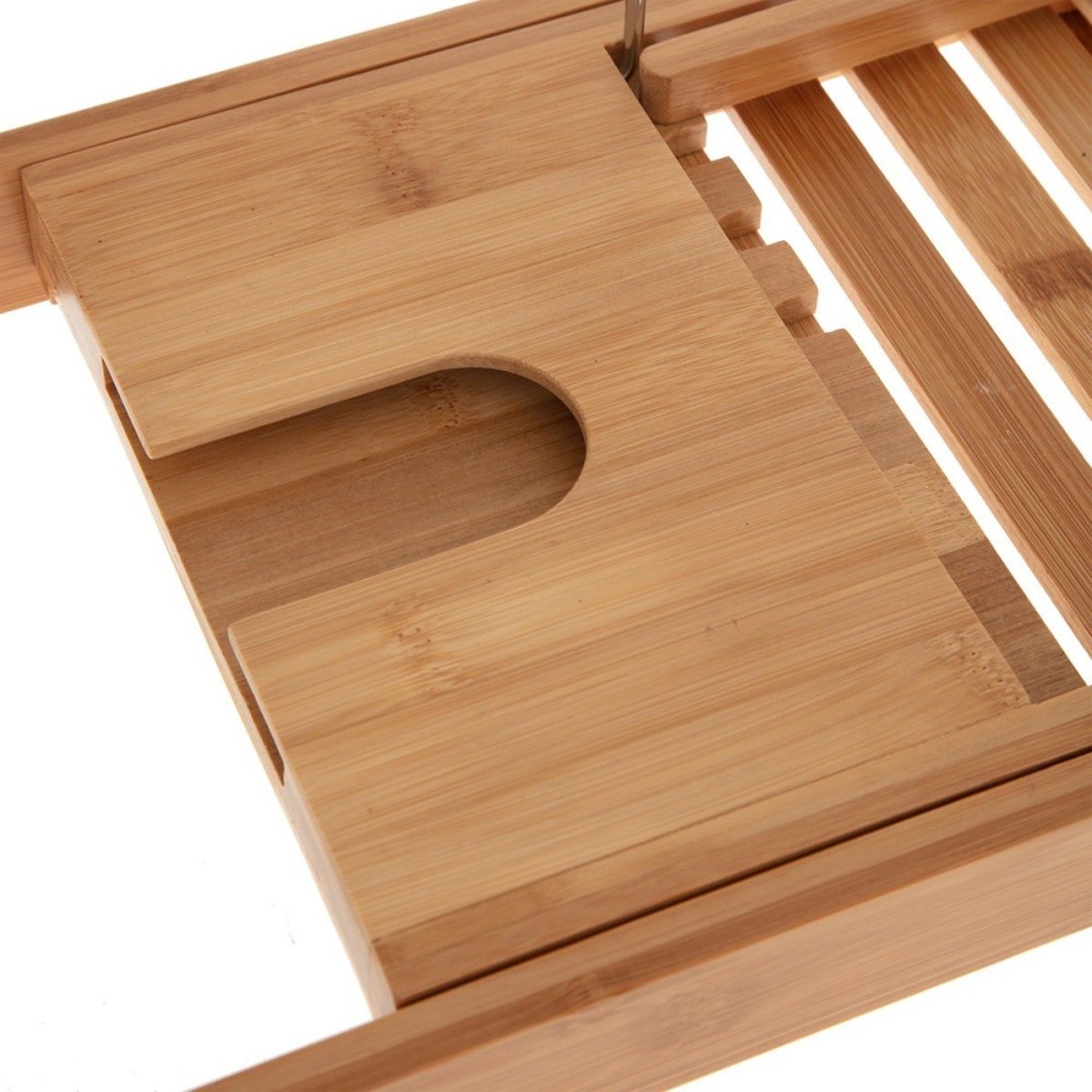 Plateau Pour Baignoire Extensible Natureo marron, ATMOSPHERA