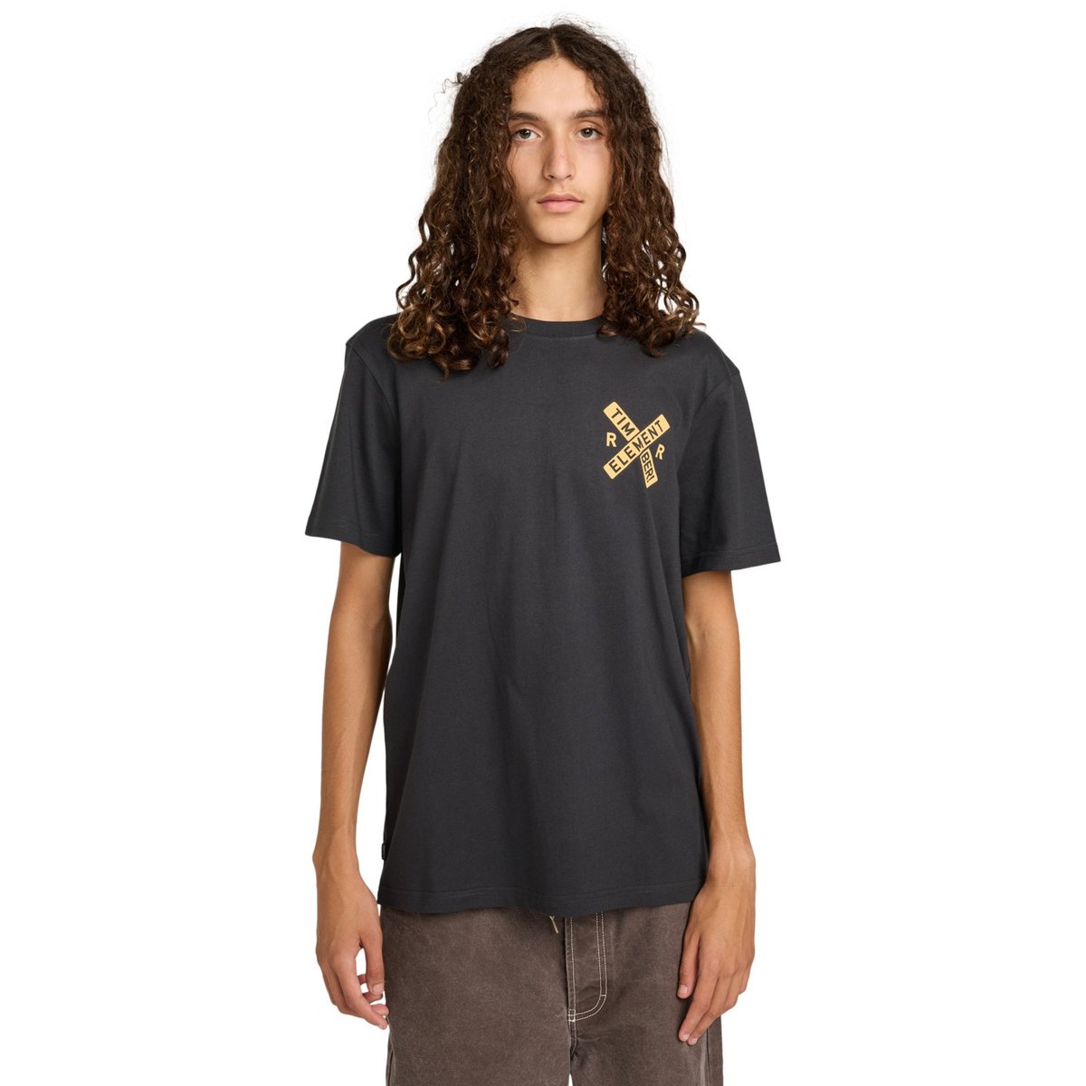 T-shirt à manches courtes TIMBER FREIGHT TRAIN noir off black, ELEMENT