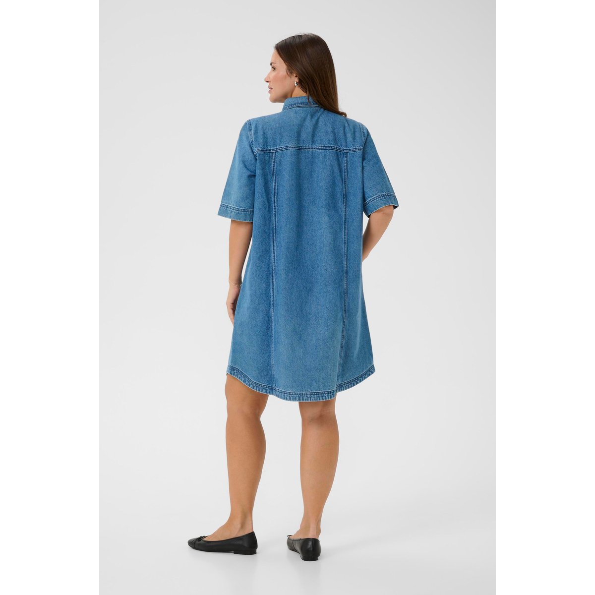 Robe en jean bleu blue denim, KAFFE CURVE