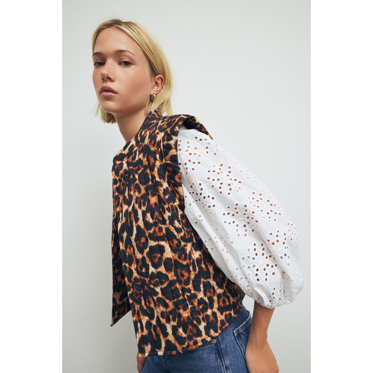 Veste sans manche matelassée animal, NEXT