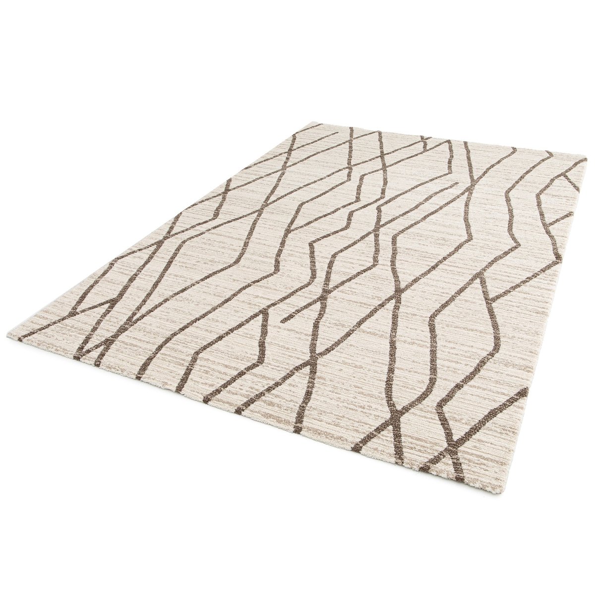 Tapis doux et design STRIA beige sable, AFK LIVING