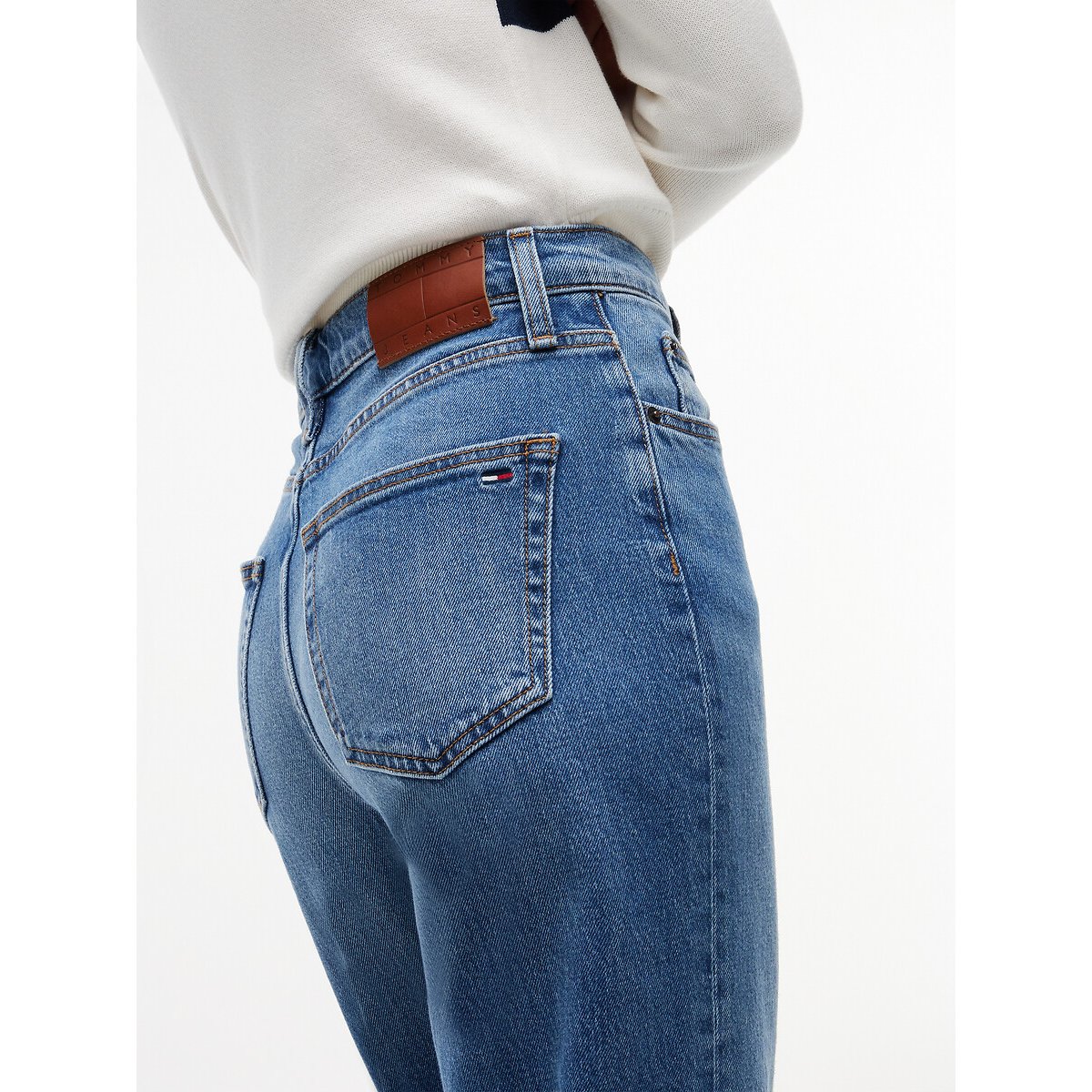 Jean droit taille haute, Layla denim bleu, TOMMY JEANS