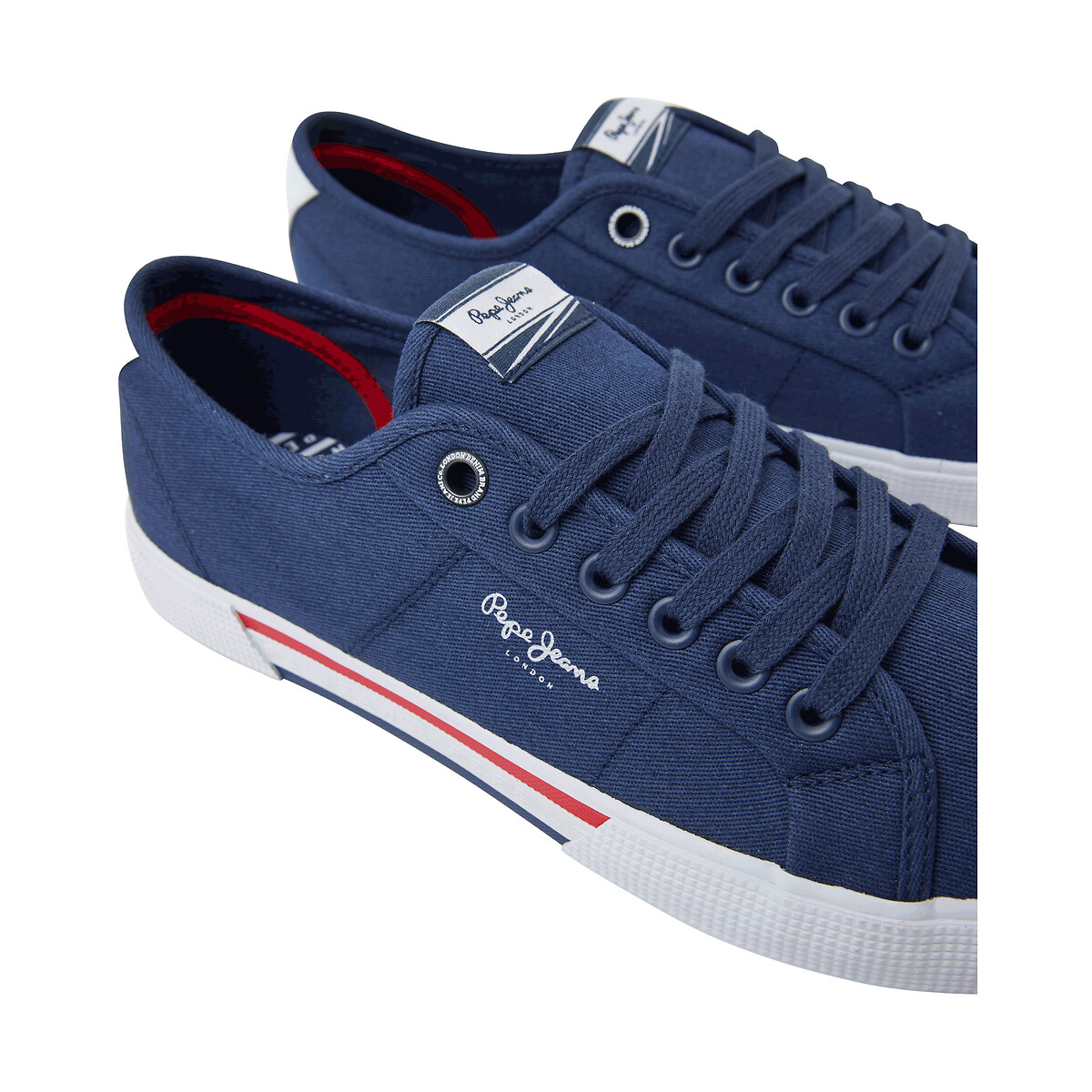 Brady Canvas Trainers navy blue, PEPE JEANS