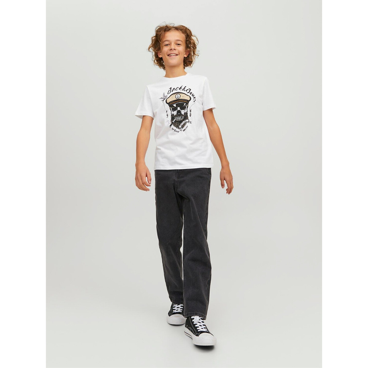 Jean coupe loose noir, JACK & JONES JUNIOR