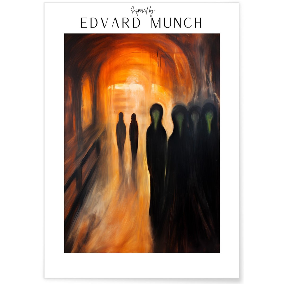 Affiche Edvard Munch n°17 blanc, L'AFFICHERIE