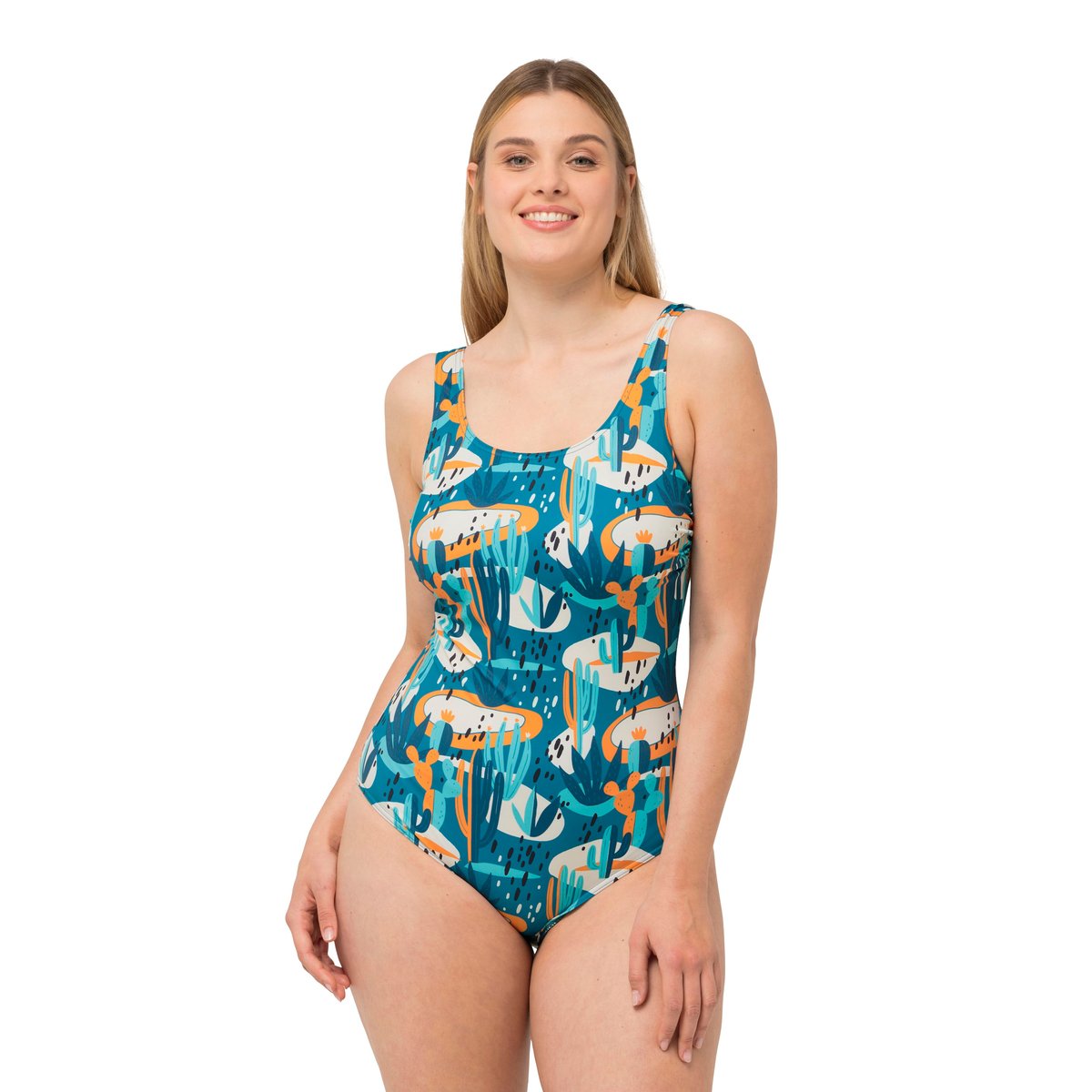 Maillot de bain, cactus bleu fumé, ULLA POPKEN