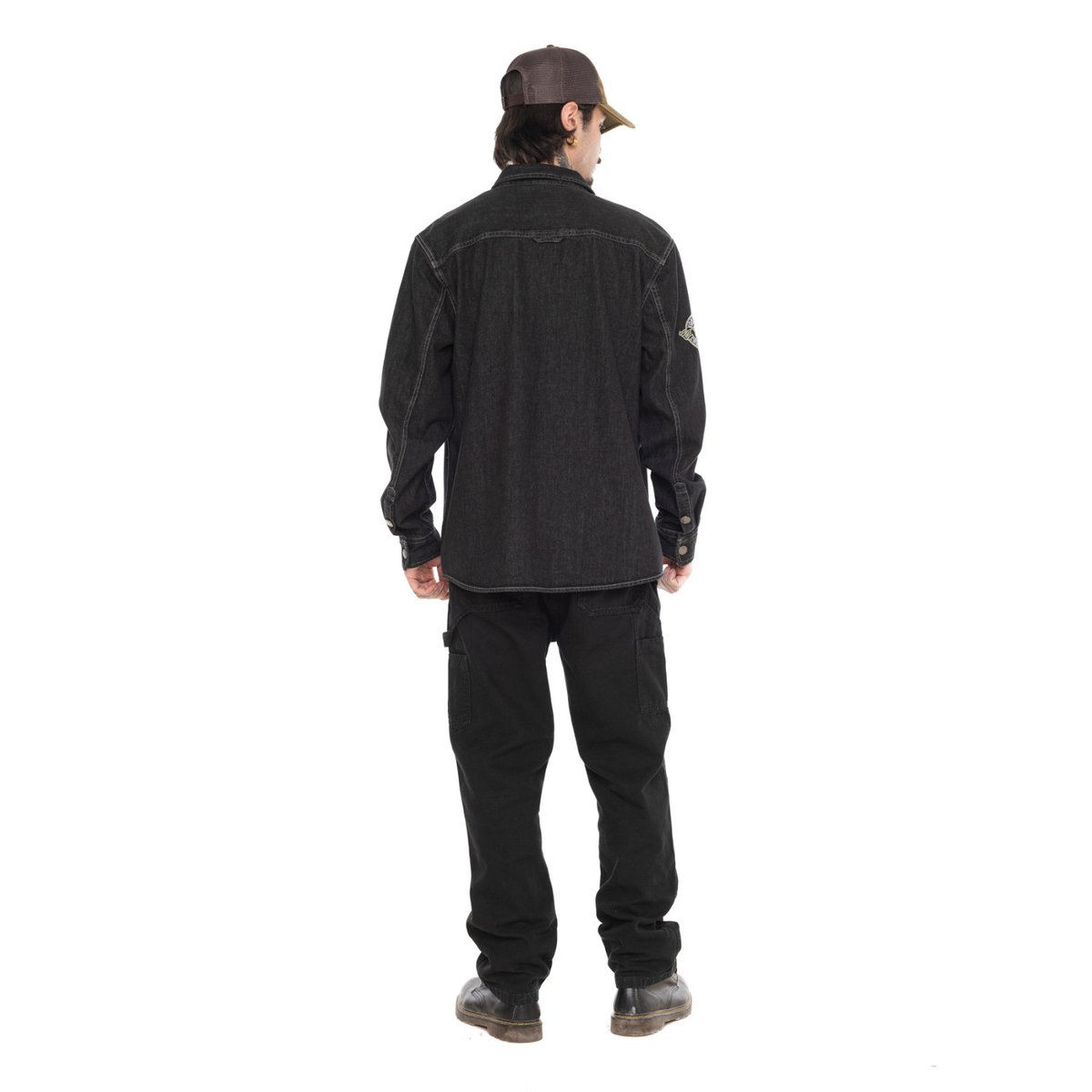 Surchemise coton SCOTT noir/gris, VON DUTCH