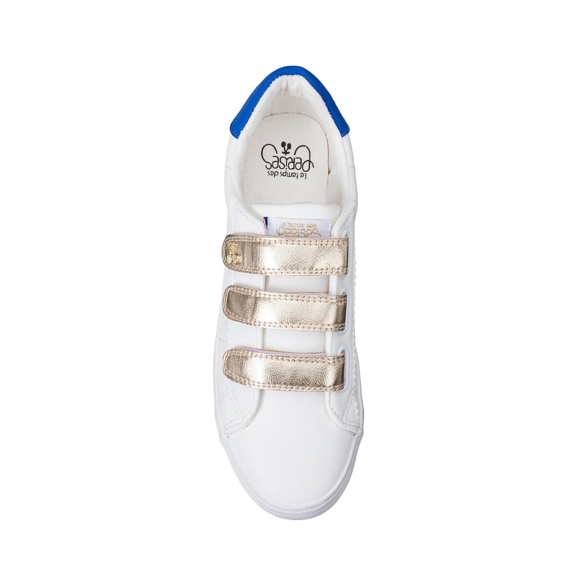 Baskets Vic Scratch blanc/bleu, LE TEMPS DES CERISES