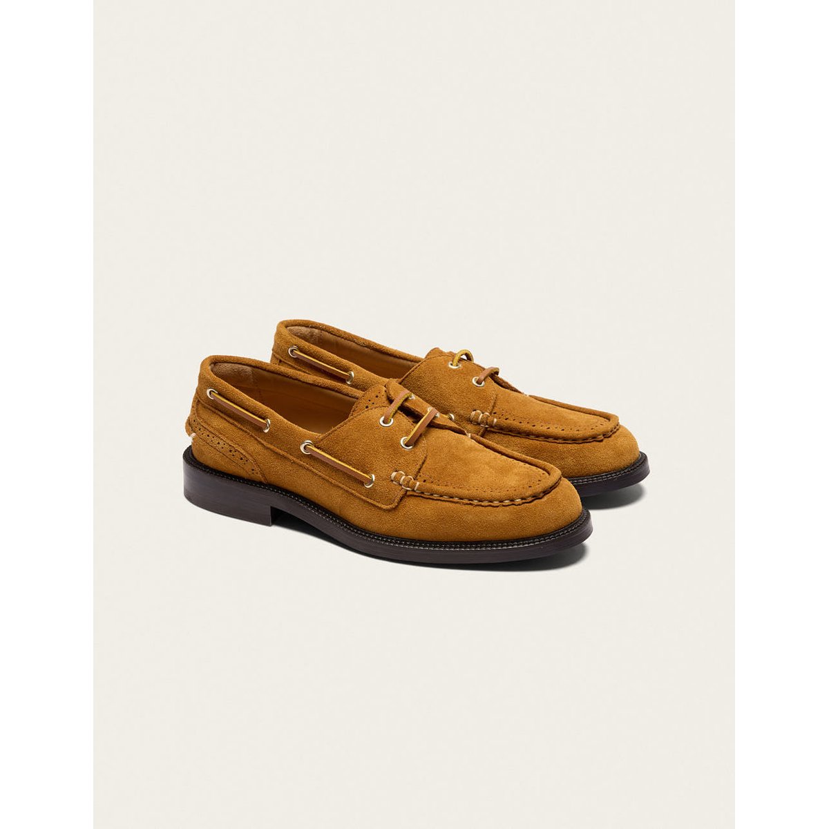 Derbies NIZA suède ambre, ODAJE