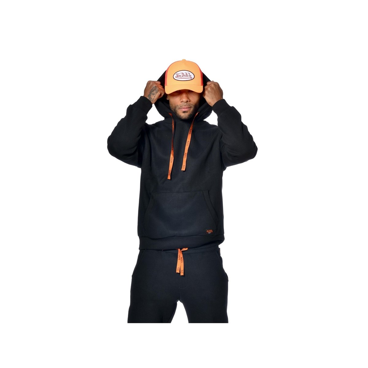 Sweat à capuche Hay noir, VON DUTCH
