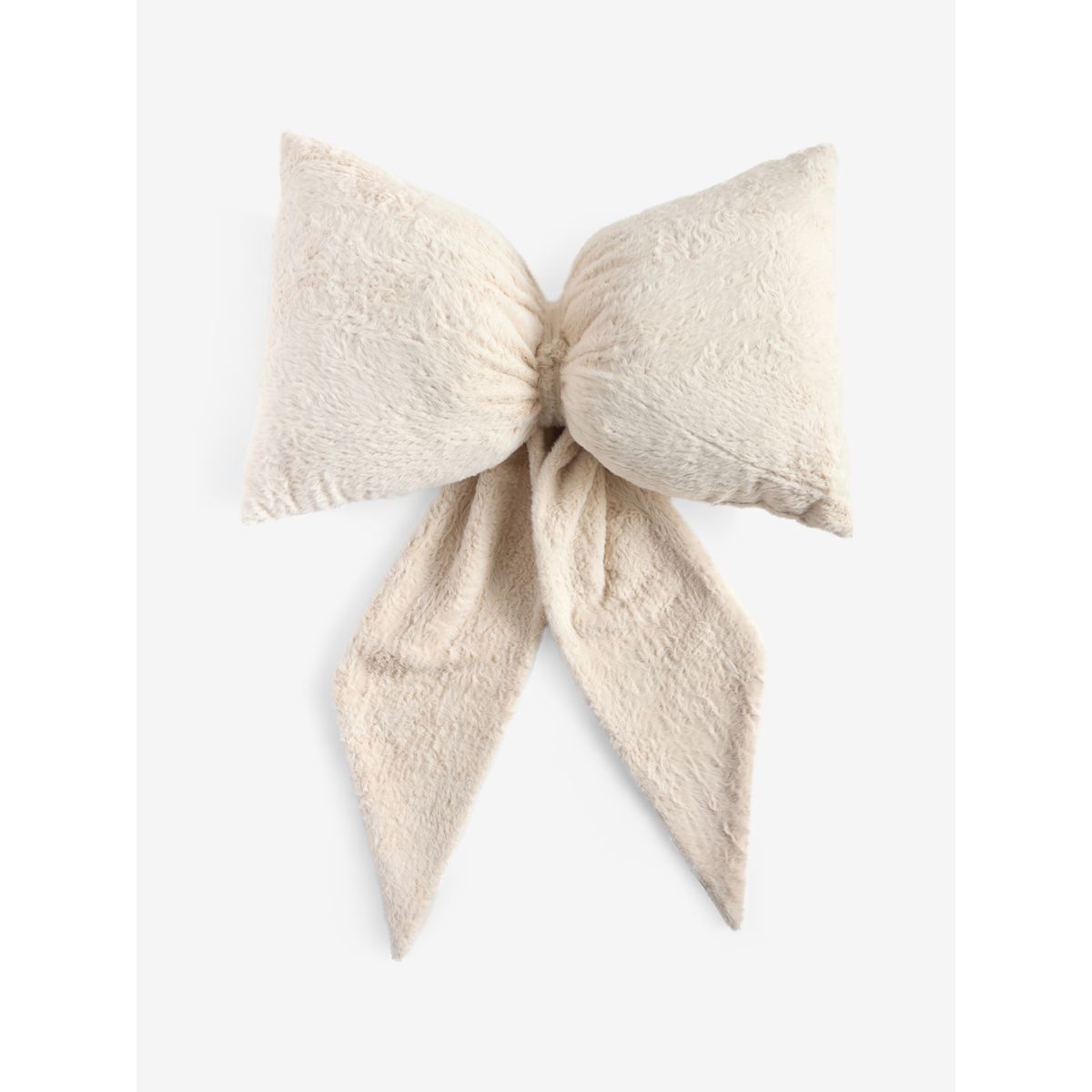 Coussin nœud 3d en imitation fourrure naturel, NEXT