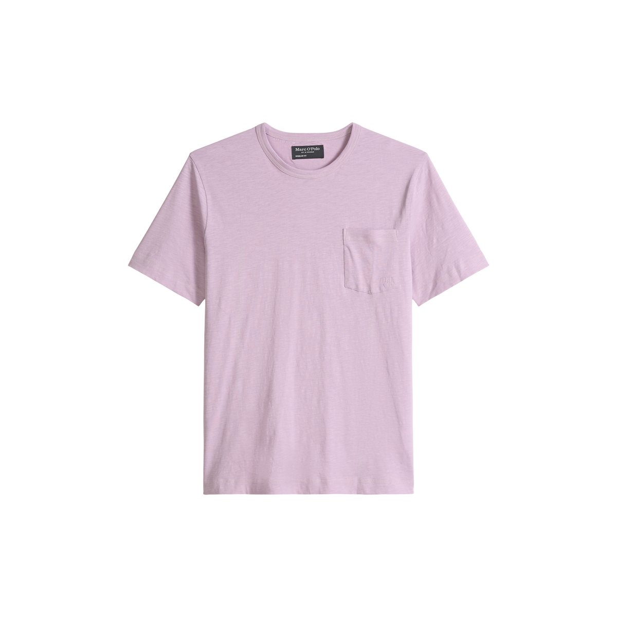 T-shirt coupe classique en jersey slub doux violet, MARC O'POLO