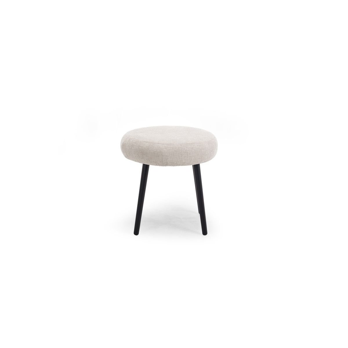 Pouf tissu texturé, EDEN beige, BOBOCHIC