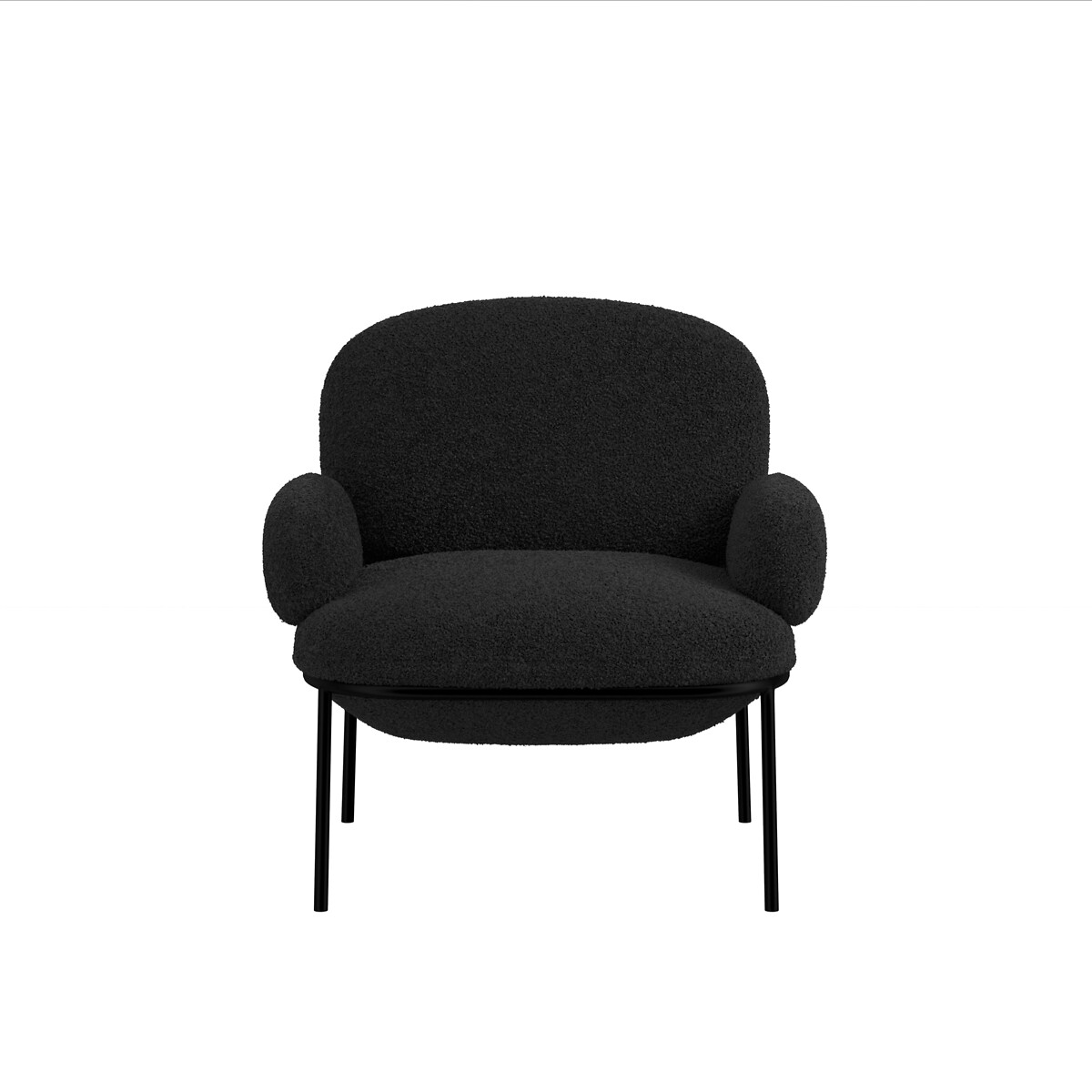 Ainsley Upholstered Accent Chair with Slim Legs black, ÉDITÉ