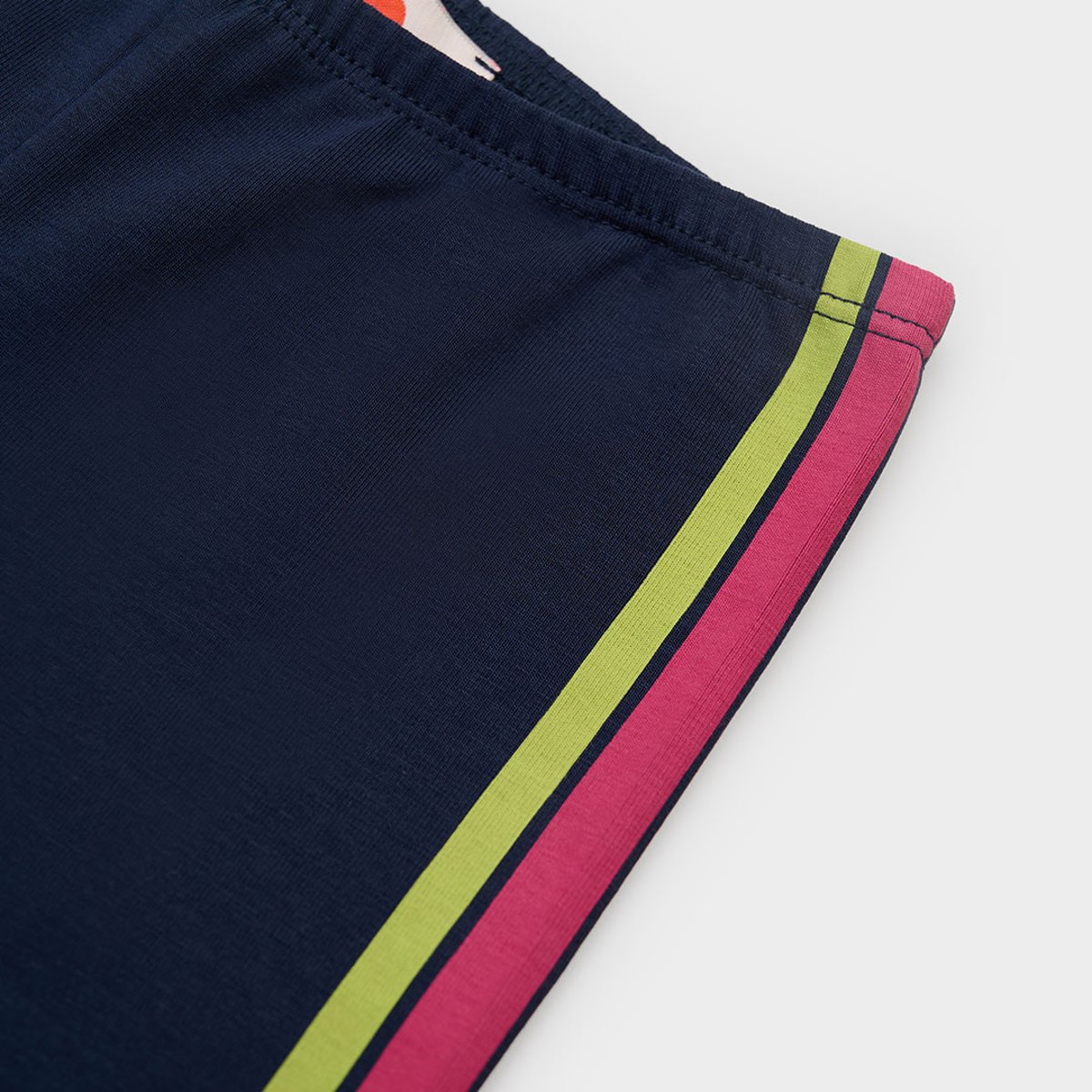 Legging fille avec bande latérale bleu, BOBOLI