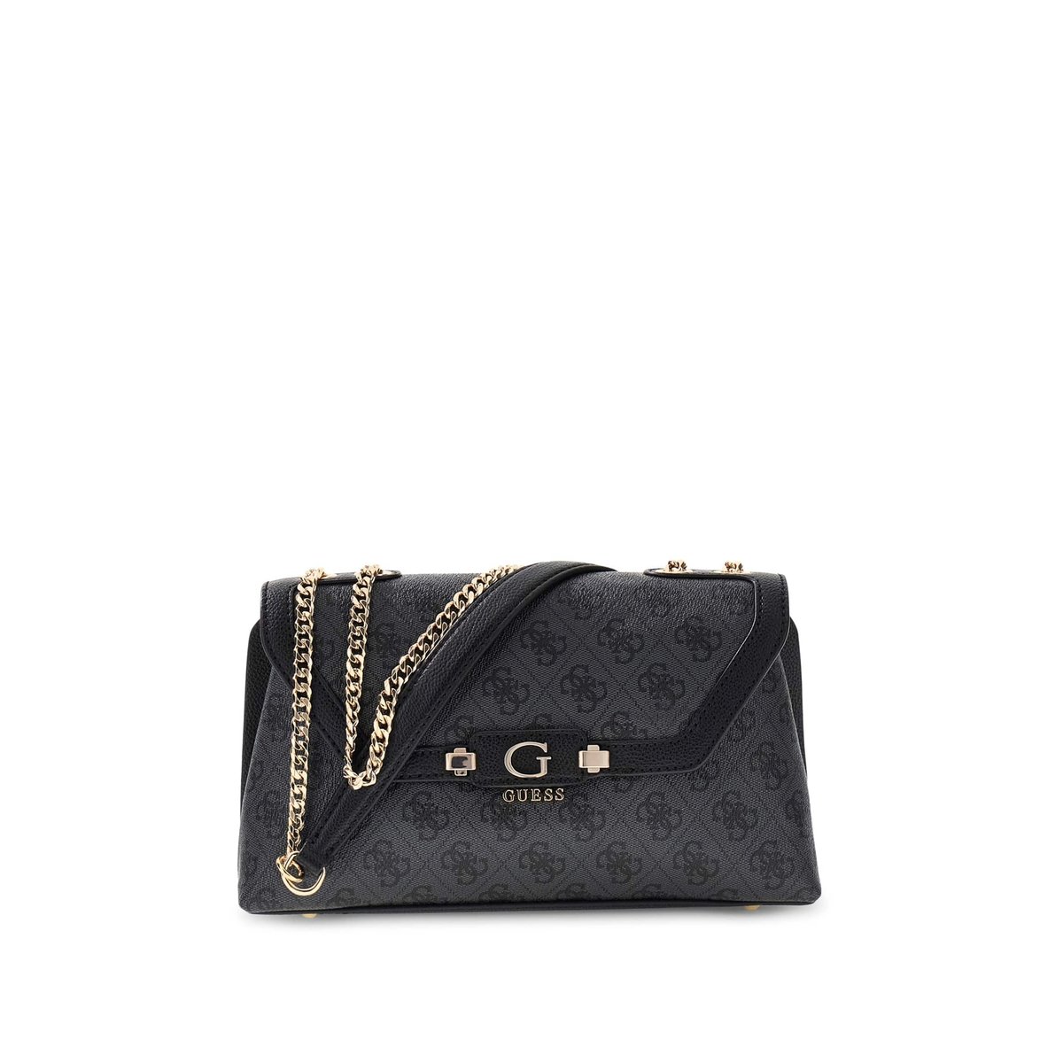 Sac Lindsey Crossbody gris foncé, GUESS