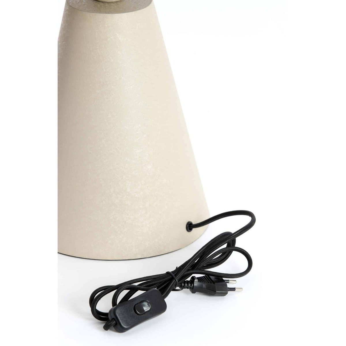 Lampe À Poser Métal SURRINA gris clair, LIGHT & LIVING 