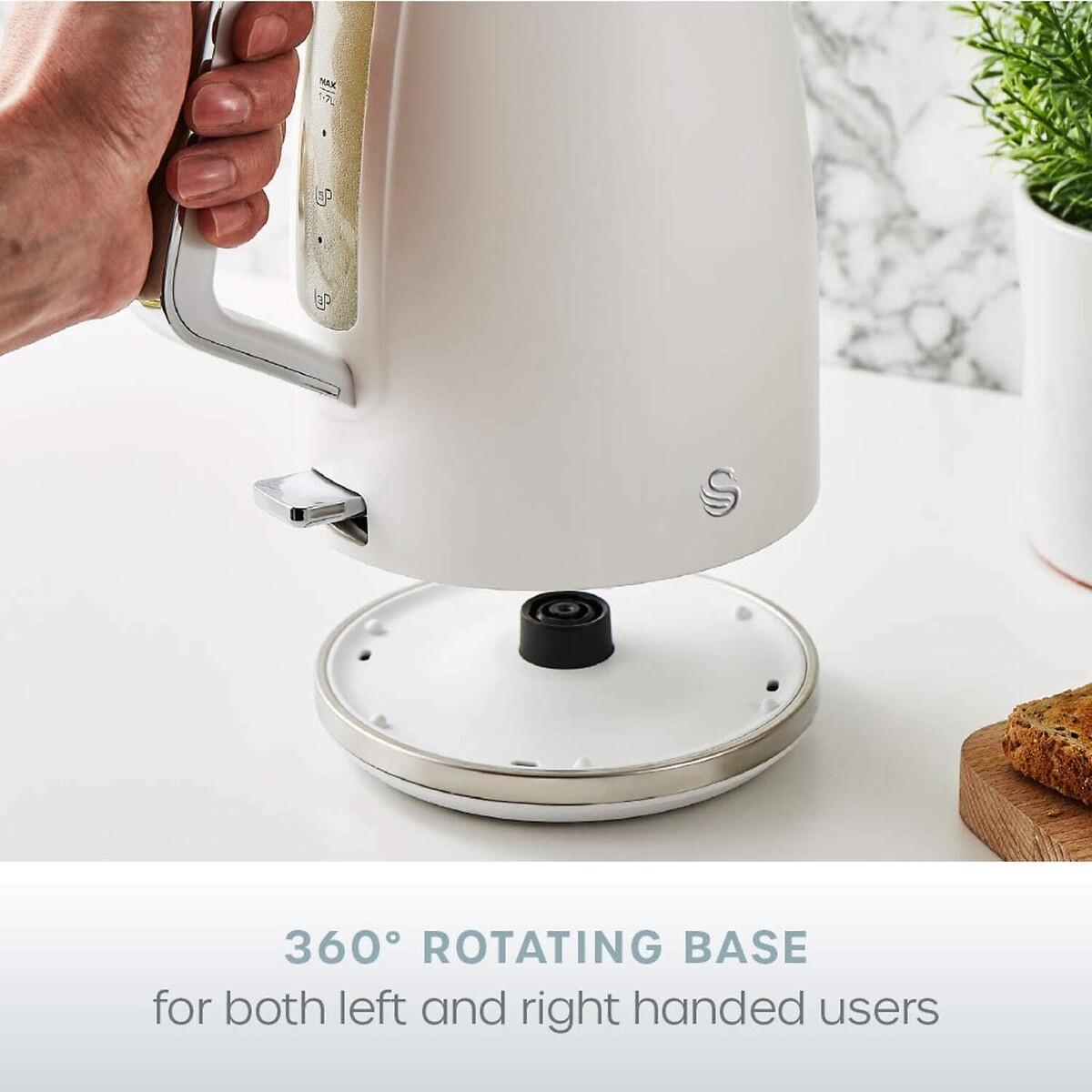 Serenity 1.7L Kettle - SK14017 white, SWAN