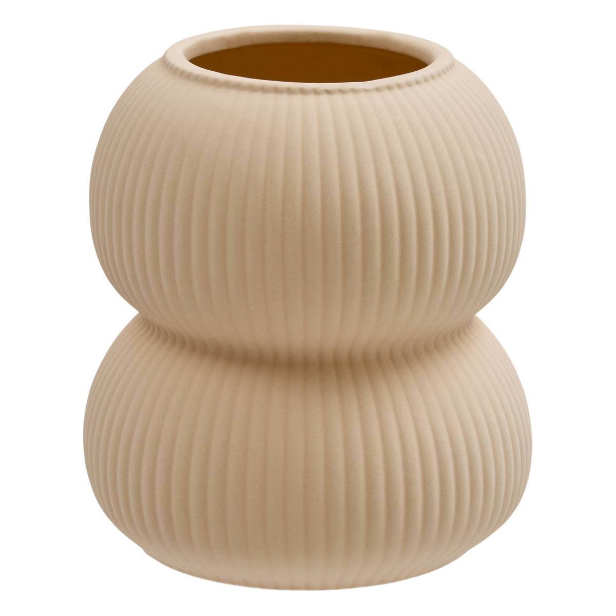 Vase en dolomite LUCIA beige, ATMOSPHERA